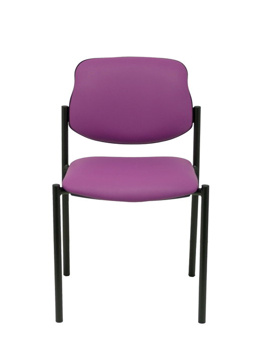 Silla Styl tapizada con Similpiel color Morado. Sin brazos