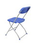 Silla Polyfold de PVC color Azul. Sin brazos