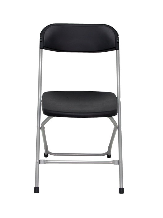 Silla Polyfold de PVC color Negro. Sin brazos