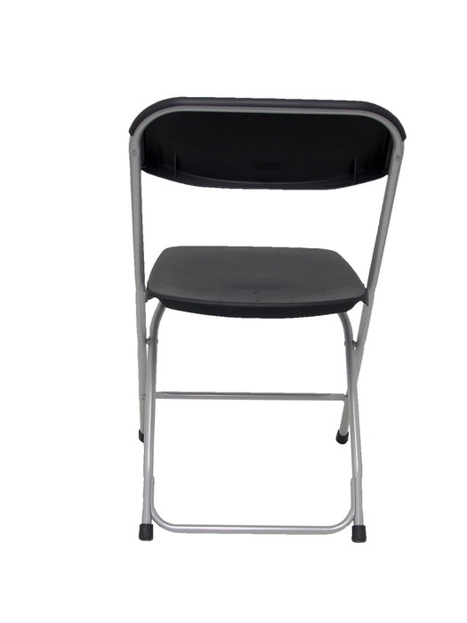 Silla Polyfold de PVC color Negro. Sin brazos