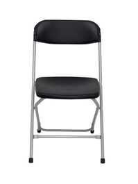 Piqueras y Crespo PACK5314NE Sillas Plegables de Conferencia Pack 5 Asiento y Respaldo Polipropileno Negro