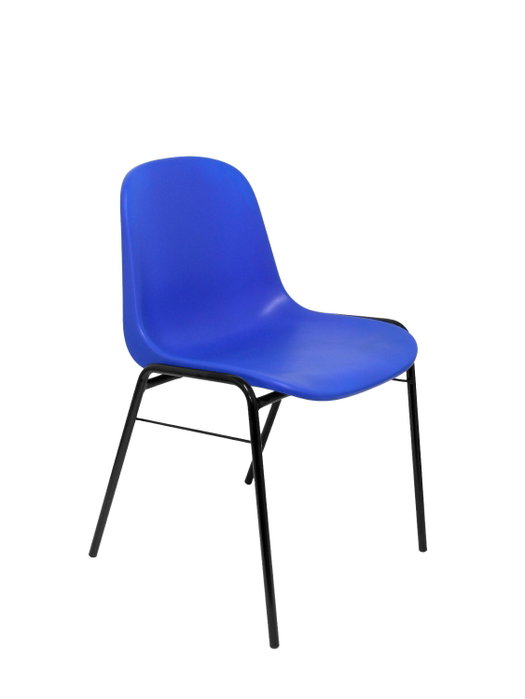 PIQUERAS Y CRESPO Silla Alborea Confidente Apilable con Asiento Monobloque en PVC Azul PIQUERAS Y CRESPO Silla Alborea Confidente Apilable con Asiento Monobloque en PVC Azul