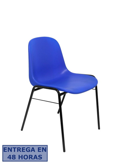 PIQUERAS Y CRESPO Alborea Silla Confidente Apilable Asiento Monobloque PVC Azul