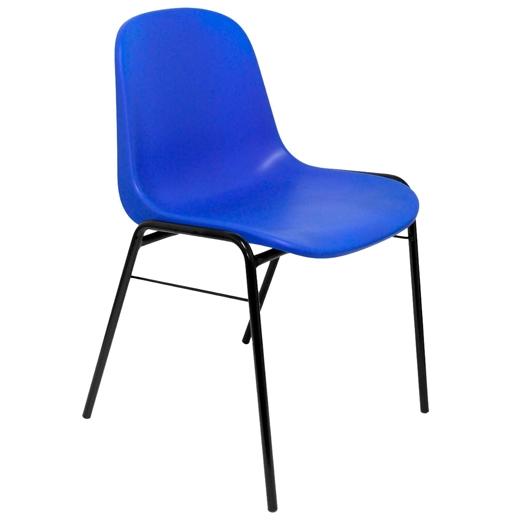 PIQUERAS Y CRESPO Alborea Silla Confidente Apilable Asiento Monobloque PVC Azul