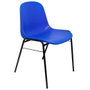 PIQUERAS Y CRESPO Alborea Silla Confidente Apilable Asiento Monobloque PVC Azul