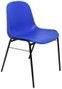 PIQUERAS Y CRESPO Alborea Silla Confidente Apilable Asiento Monobloque PVC Azul