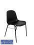 NOWY STYL Silla Beta de PVC Negro sin brazos