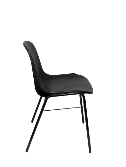 NOWY STYL Silla Beta de PVC Negro sin brazos
