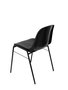 NOWY STYL Silla Beta de PVC Negro sin brazos