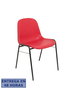 PIQUERAS Y CRESPO Silla Alborea Apilable en PVC Rojo