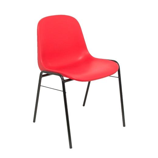 PIQUERAS Y CRESPO Silla Alborea Apilable en PVC Rojo