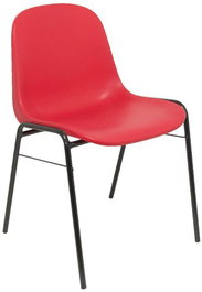 PIQUERAS Y CRESPO Silla Alborea Apilable en PVC Rojo