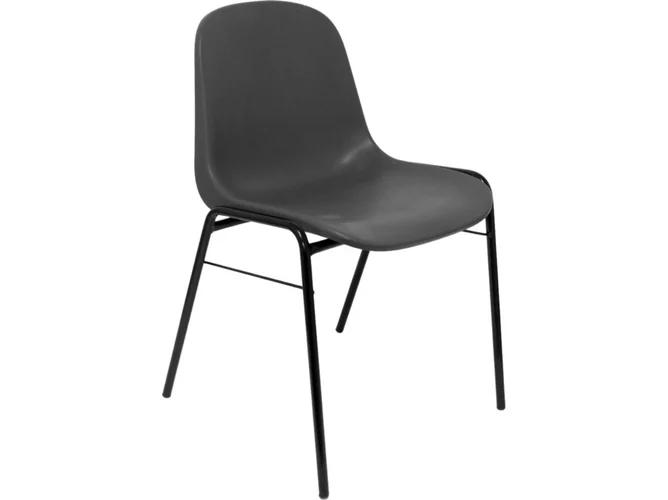 PIQUERAS Y CRESPO Alborea Silla Confidente Ergonómica Apilable en PVC Gris