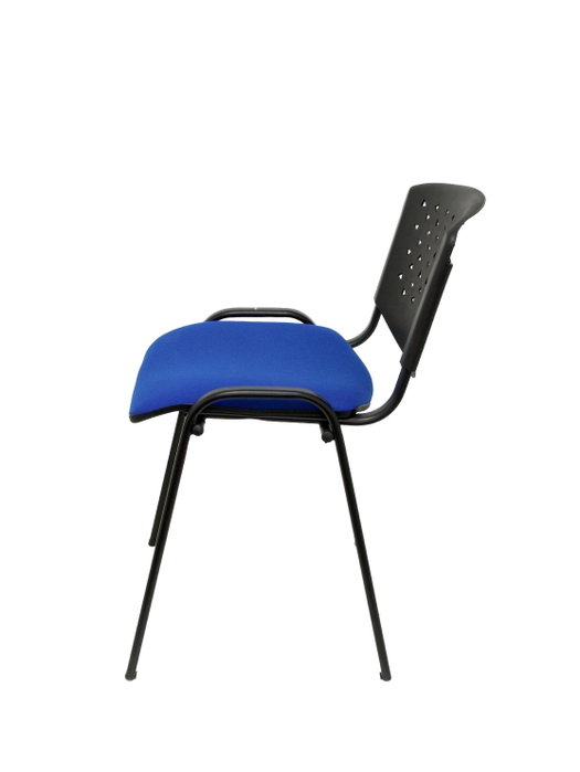 PIQUERAS Y CRESPO Pack de 4 sillas Petrola apilables, asiento Aran azul PIQUERAS Y CRESPO Pack de 4 sillas Petrola apilables, asiento Aran azul