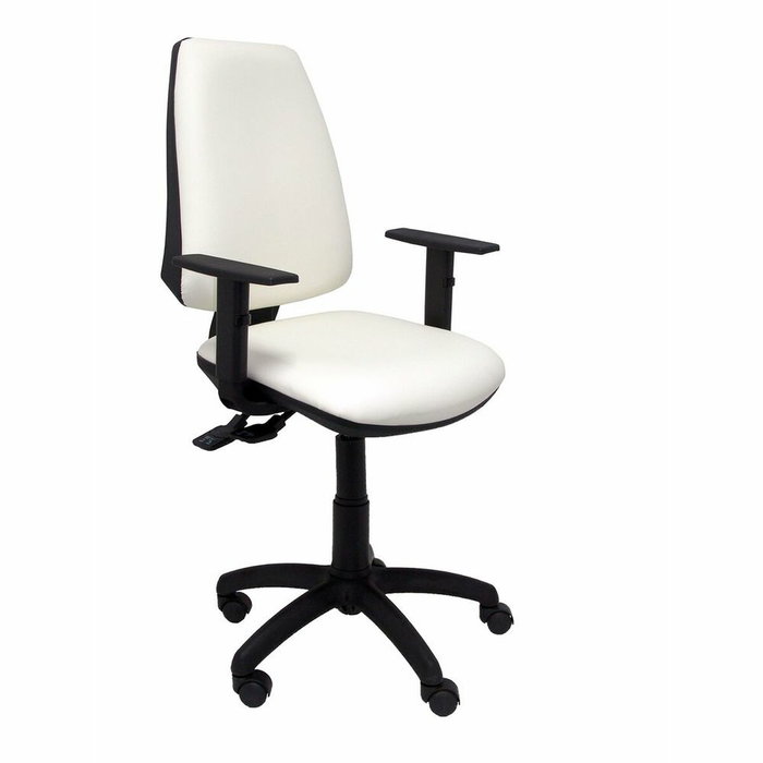PIQUERAS Y CRESPO Silla de oficina Elche con mecanismo sincro, similpiel blanco y brazos regulables PIQUERAS Y CRESPO Silla de oficina Elche con mecanismo sincro, similpiel blanco y brazos regulables