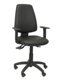 PIQUERAS Y CRESPO Silla Elche S con Mecanismo Sincro y Brazos Regulables, Negro