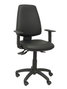 PIQUERAS Y CRESPO Silla Elche S con Mecanismo Sincro y Brazos Regulables, Negro