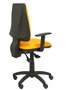PIQUERAS Y CRESPO Silla Elche con mecanismo sincro y brazos regulables, similpiel naranja
