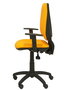 PIQUERAS Y CRESPO Silla Elche con mecanismo sincro y brazos regulables, similpiel naranja