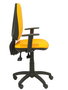PIQUERAS Y CRESPO Silla Elche con mecanismo sincro y brazos regulables, similpiel naranja