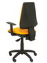 PIQUERAS Y CRESPO Silla Elche con mecanismo sincro y brazos regulables, similpiel naranja