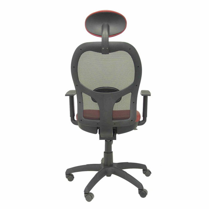 Piqueras Y Crespo Silla Jorquera con Mecanismo Sincro, Malla Negra y Similpiel Granate Piqueras Y Crespo Silla Jorquera con Mecanismo Sincro, Malla Negra y Similpiel Granate