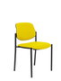 NOWY STYL Silla Styl apilable en similpiel amarillo sin brazos