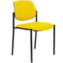 NOWY STYL Silla Styl apilable en similpiel amarillo sin brazos