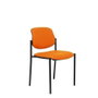 NOWY STYL Silla Styl Tapizada en Similpiel Naranja sin Brazos