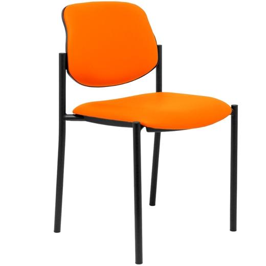 NOWY STYL Silla Styl Tapizada en Similpiel Naranja sin Brazos NOWY STYL Silla Styl Tapizada en Similpiel Naranja sin Brazos