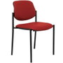 NOWY STYL Silla Styl tapizada en similpiel granate sin brazos
