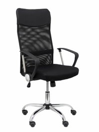 FORÖL Silla de oficina Gontar con mecanismo basculante y base cromada