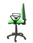 Silla de oficina Algarra con mecanismo Contacto permanente básico tapizada con Tela color Pistacho. Equipada con Base poliamida negra, Brazos fijos y Ruedas de nailon 50 mm