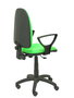 Silla de oficina Algarra con mecanismo Contacto permanente básico tapizada con Tela color Pistacho. Equipada con Base poliamida negra, Brazos fijos y Ruedas de nailon 50 mm