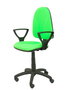 Silla de oficina Algarra con mecanismo Contacto permanente básico tapizada con Tela color Pistacho. Equipada con Base poliamida negra, Brazos fijos y Ruedas de nailon 50 mm