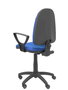 Silla de oficina Algarra con mecanismo Contacto permanente básico tapizada con Tela color Azul. Equipada con Base poliamida negra, Brazos fijos y Ruedas de nailon 50 mm