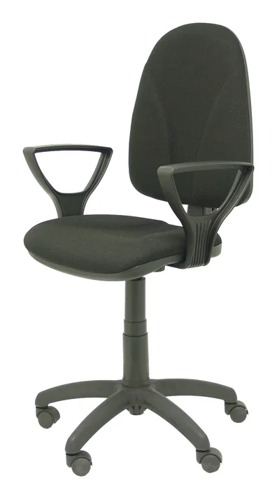 PIQUERAS Y CRESPO Silla Algarra con Tejido Bali Negro y Brazos Fijos