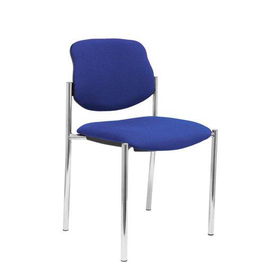 Silla Piqueras Y Crespo Villalgordo Confidente Chasis Cromo Asiento Y Respaldo Tapizados Bali Azul