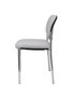 PIQUERAS Y CRESPO Silla fija Styl Bali gris con chasis cromo