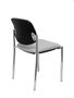 PIQUERAS Y CRESPO Silla fija Styl Bali gris con chasis cromo