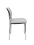 PIQUERAS Y CRESPO Silla fija Styl Bali gris con chasis cromo