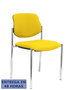 NOWY STYL Silla Styl tapizada en tejido Bali color Amarillo sin brazos