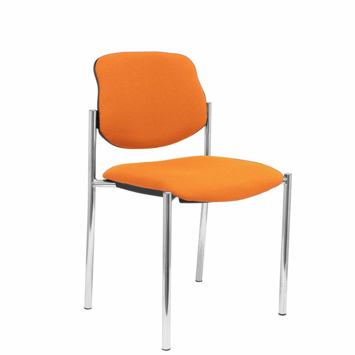 NOWY STYL Silla Styl tapizada en tela color naranja sin brazos