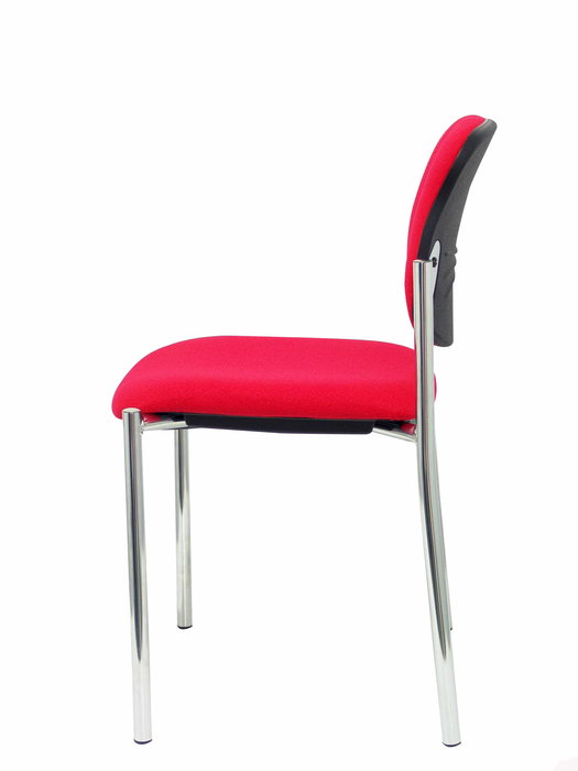 Silla Styl tapizada con Tela color Rojo. Sin brazos Silla Styl tapizada con Tela color Rojo. Sin brazos