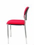 Silla Styl tapizada con Tela color Rojo. Sin brazos
