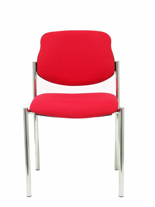 Silla Styl tapizada con Tela color Rojo. Sin brazos Silla Styl tapizada con Tela color Rojo. Sin brazos