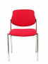 Silla Styl tapizada con Tela color Rojo. Sin brazos