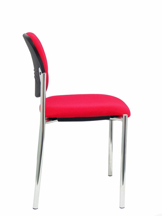 Silla Styl tapizada con Tela color Rojo. Sin brazos Silla Styl tapizada con Tela color Rojo. Sin brazos