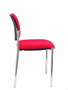 Silla Styl tapizada con Tela color Rojo. Sin brazos