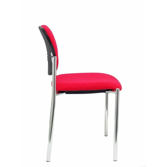 Piqueras y crespo Silla fija Styl Bali rojo chasis cromo